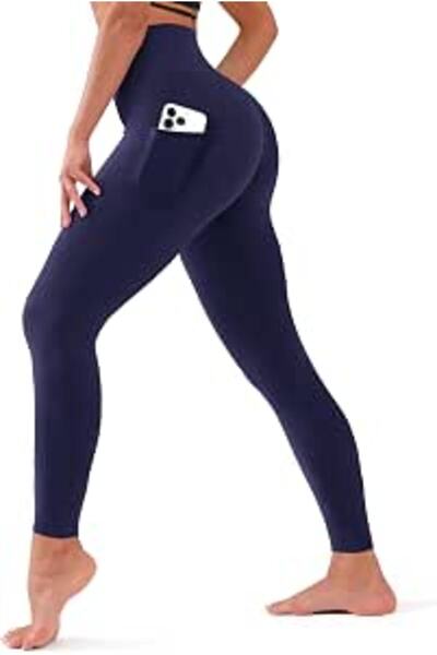 Bluemaple 4 Pack Leggings for Women Butt Lift High Waisted Tummy Control No S...