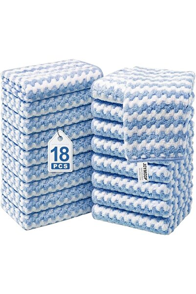 JOYMOOP 18 Pack Microfiber Cleaning Cloth, Reusable Kitchen & Household Towel...