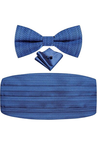Dubulle Mens Paisely Silk Tie for Men Necktie and Pocket Square Set