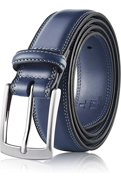 GENERAL MILORDE Men's Genuine Leather Dress Belt, Handmade, 100% Cow Leather,...