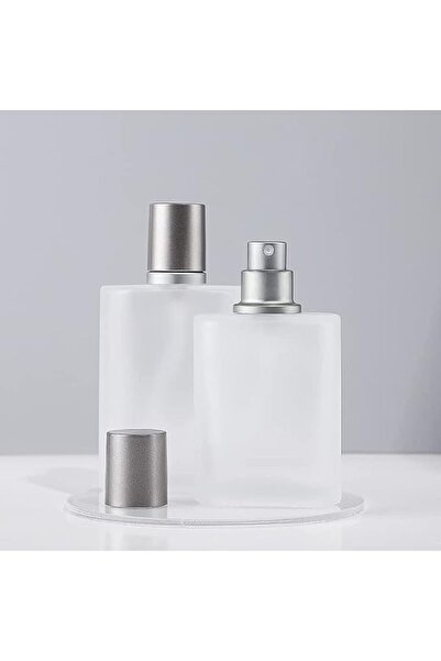 SYOSI Spray Bottles, 2Pcs 50ml/1.69 Oz Square Empty Frosted Glass Spray Bottl...