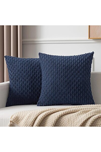 K KEVIN TEXTILE 2 Packs Decorative Throw Pillow Covers 18x18 Inch for Living ...