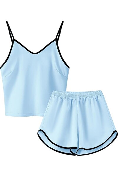 GENERAL Schbbbta Girls Boys Satin Pajamas Set, 2Piece Silk Nightwear Button-D...