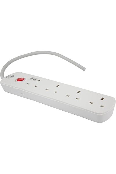 GENERAL AlSaif E06302 3 Sockets Multi-Cord Extension with Safety Shutter, 3 M...