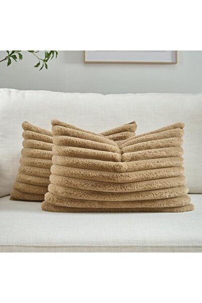 FUTEI Cream White Throw Pillow Covers 20x20 Inch Set of 2,Modern Fall/Winter ...