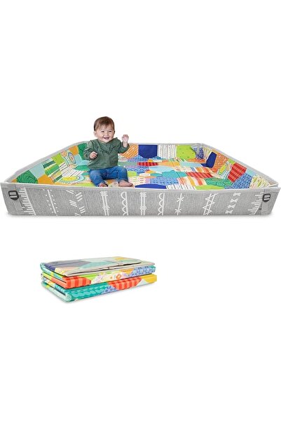 Infantino Foldable Soft Foam Mat | Reversible design with two sides to play, ...