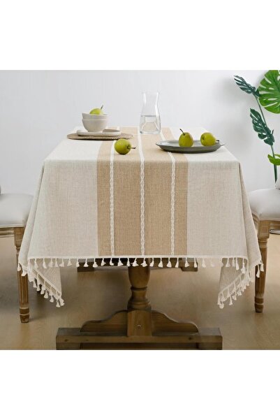 Generic Brand Rectangular fall tablecloth, waterproof linen/cotton outdoor ta...