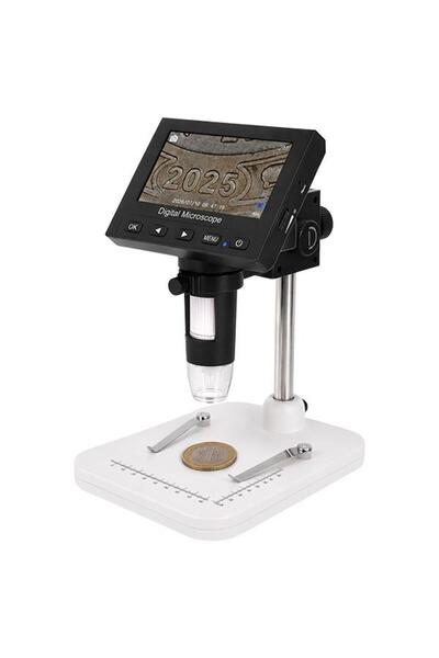 OEM Masa Tipi Dijital Mikroskop DM4 4,3 HD Ekranlı 1000x