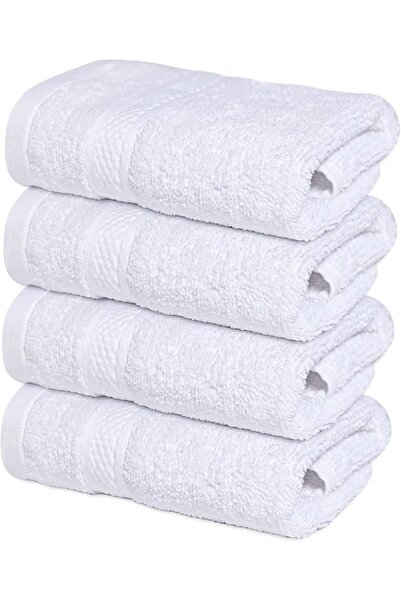 Infinitee Xclusives Premium Teal Washcloths Set – Pack of 4, 33cm x 33cm 100%...