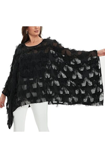 GENERAL Wiiiwish Women's Loose Solid Long Batwing Sheer Chiffon Caftan Wrap P...