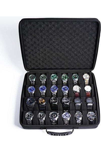 GENERAL 5 watch travel case roll, Portable watch carry case roll storage orga...