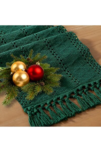GENERAL Socomi Boho Table Runner Fall Thanksgiving Farmhouse Rustic Dining Ki...