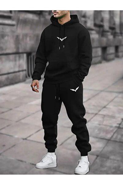 PAVRO Sweatshirt Tracksuit Set Oversize Shaped Comfortable Fit Quality Fabric