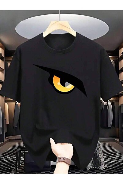 26LIK Men'S Summer Graphic T-Shirt - Bold Eye Print, Short Sleeve, Round Neck...