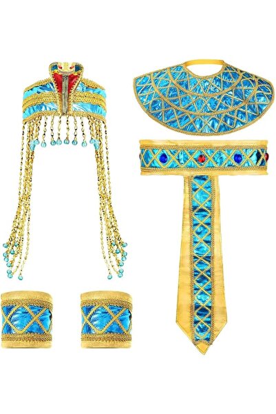EXCEFORE Women's Egyptian Headband Crown Snake Beaded Headpiece Girl's Egypti...