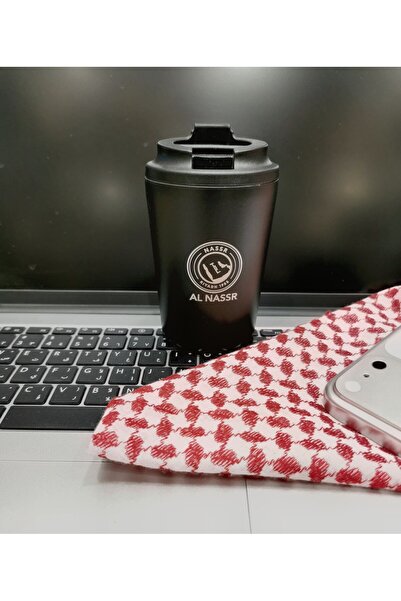 Generic Brand Al Ain Club Thermal Mug Black Color with Secure Lid Suitable fo...