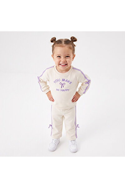 ebebek Hello Baby HelloBaby Kız Bebek Eşofman Takımı Fiyonk Baskılı Bisiklet ...