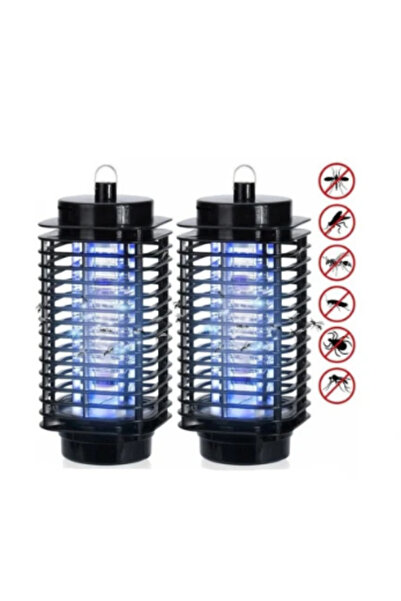 OEM Комплект от 2 броя лампи против комари и насекоми с електрически шок, LED...
