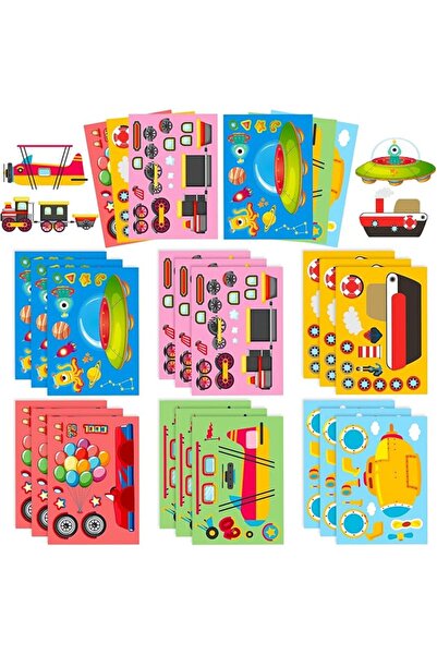 Generic 24 Sheets Car Stickers for Your Kids Make Your Own Stickers Car Theme...