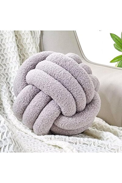 Uvvyui Knot Pillow Ball, Soft Home Decorative Round Throw Pillow, Handmade Kn...