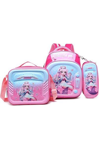Stargold Girls 3 Pieces Combo Baby Backpack 12 Inch With Adjustable Strap Sch...