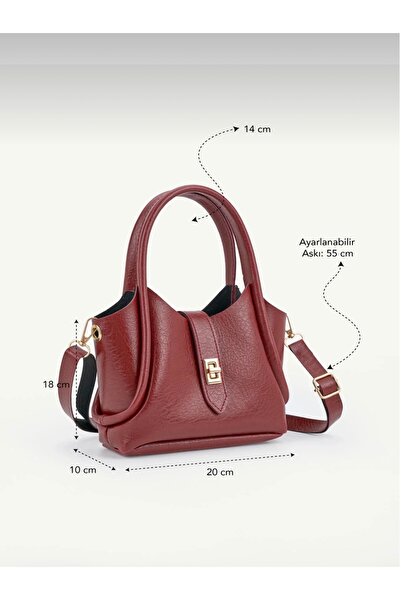 Yeeys Lina Women's Handbag and Shoulder Bag with Buckle Detail and Adjustable...