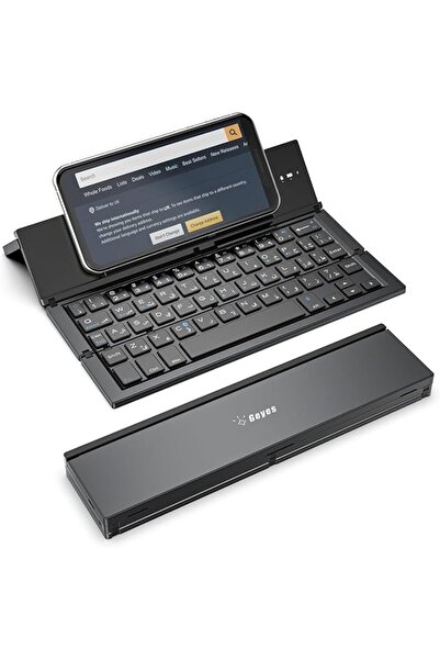 GENERAL Bluetooth Keyboard Foldable, Portable Folding Wireless Keyboard with ...