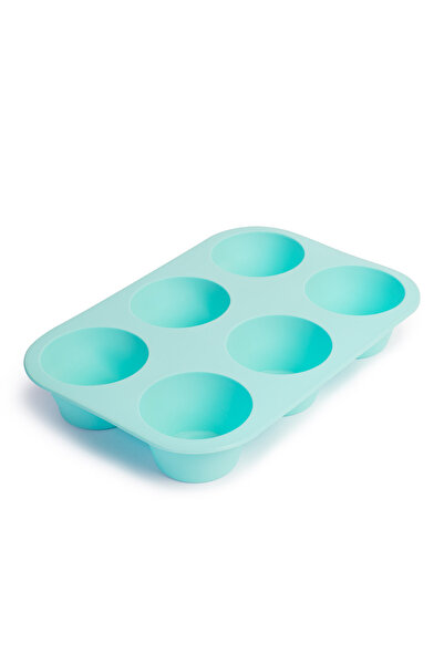 Alista Home Силиконова форма за печене на мъфини, 6 гнезда, 24 × 17 × 3.7 см,...