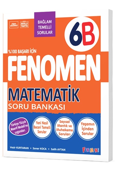 Fenomen Yayıncılık FENOMEN 6 MATEMATIK (B) SORU BANKASI - 2026 2027