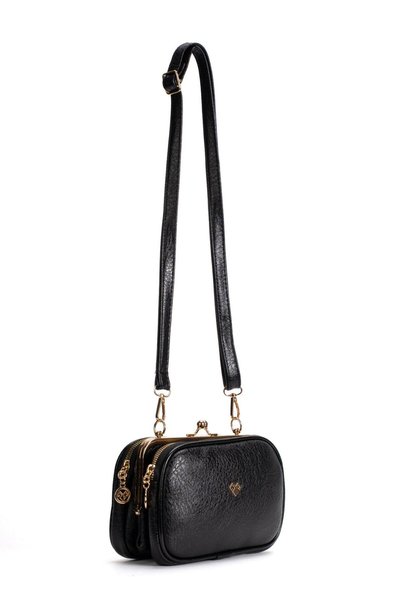 essbag Lions Women's 4-Compartment Lined Scholarship Handbag and Shoulder Bag with Zipper Closure