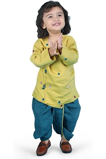 Polka Tots unisex-baby Festive Angrakha-1299_1 Angrakha Full Sleeve (pack of 2)
