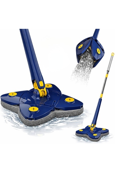 MACVI 360 °   Mop telescopic cu cap stea — Curățare rapidă și eficientă! 🧼 ✨