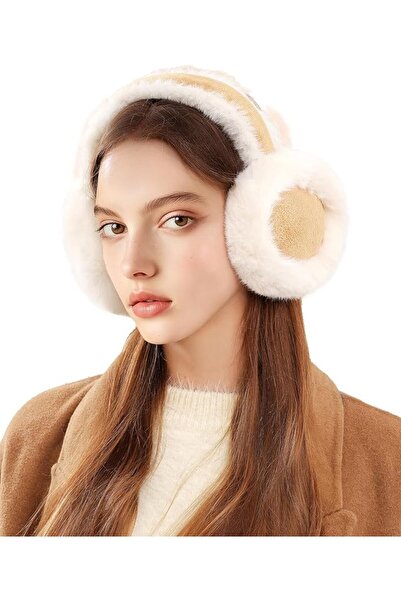 GENERAL Ear Muffs for Winter Women, Faux Fur Warm Earmuffs Foldable Cute Fuzz...