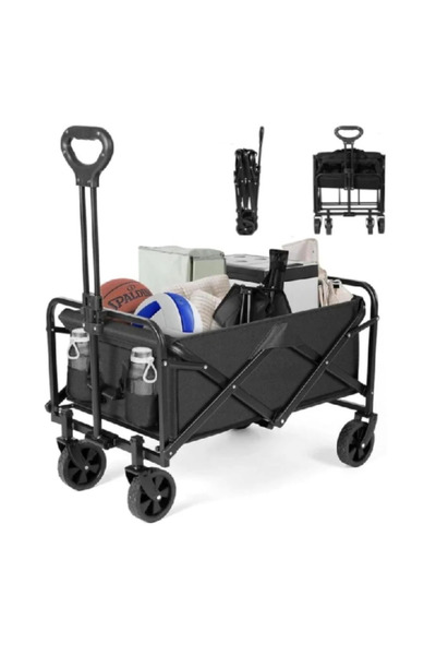Ch Multi-purpose foldable travel and shopping cart with 80 kg load capacity a...