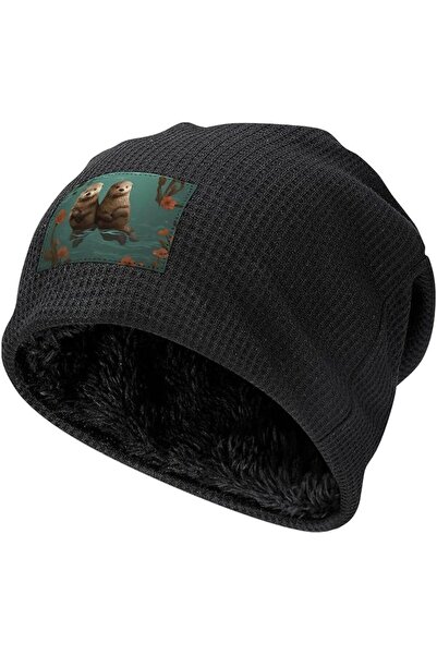 GENERAL Beanie Hat Watercolor Duck Winter Warm Caps Soft Pullover Cap Slouchy...