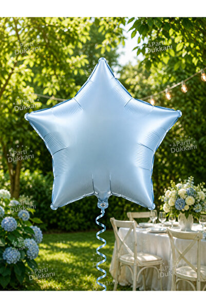 Parti Dükkanı Retro Blue 18 Inch Star Foil Balloon Birthday Party Decoration