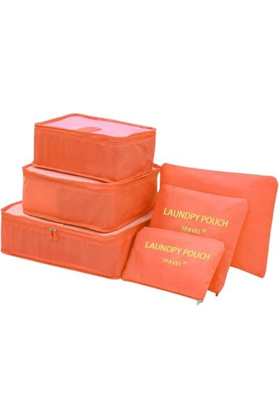 HALAMODO 6PCS Travel Storage Bags Set Clothes Tidy Packing Cubes Luggage Orga...