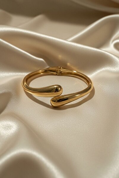 BHR AKSESUAR Yellow Steel Handcuff Bracelet