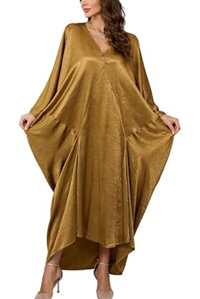 YouKD Summer Long Kaftan Dress Bohemian Roomy Beach Robe Cover Up Plus Size D...