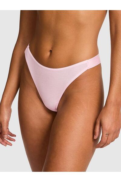 Victoria's Secret Logolu Pamuklu Derin Bacak Kesim Tanga