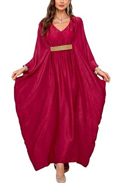 YouKD Summer Long Kaftan Dress Bohemian Roomy Beach Robe Cover Up Plus Size D...