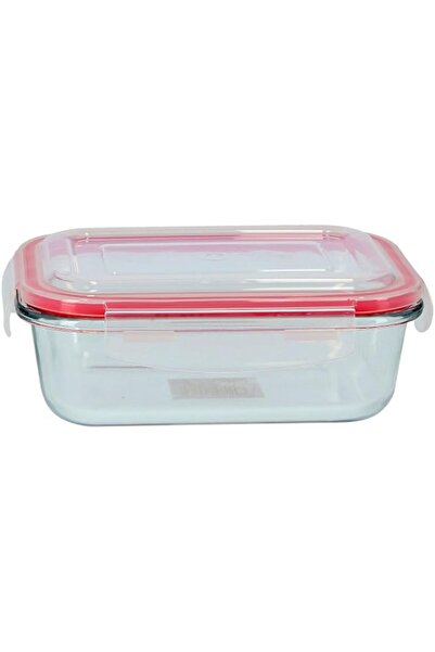 Generic Brs Rectangular Glass Airtight Container, 0.4 Liter, Dc1427