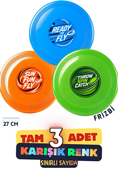 mega export 3'li 27 cm Profesyonel Frizbi Seti | Aerodinamik Uçan Disk | Daya...