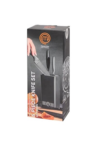 OEM Set de cuțite MasterChef, 6 piese, bloc, culori diverse