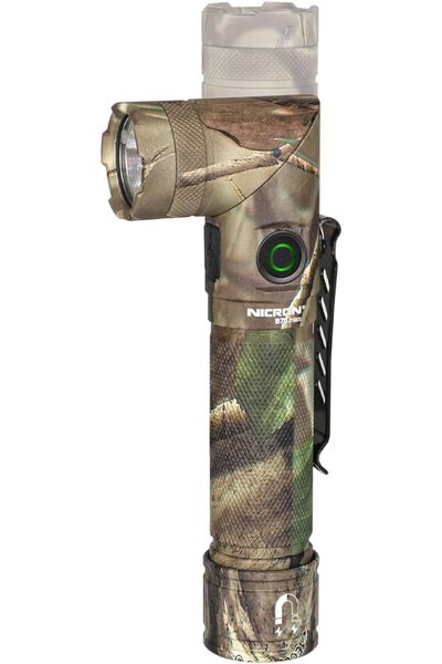 NICRON B70Max RGB Twist Rechargeable Torch Max 3500Lumen LED Torch 5-Color Li...