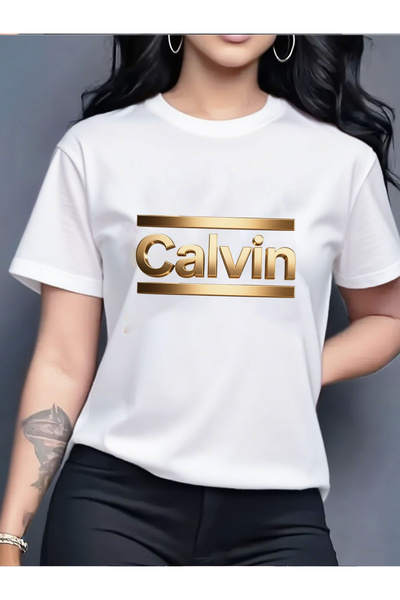 128 Women's T-Shirt Printed, Short Sleeves, Round Neck Design, Elastic Fabric...