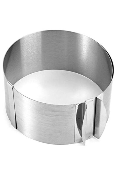 Generic Retractable Stainless Steel Circle Mousse Ring Baking Tool Set Cake M...