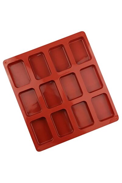 Generic Silicone Mini Loaf Pan,12Cavity Rectangular Silicone Baking Mold, Non...
