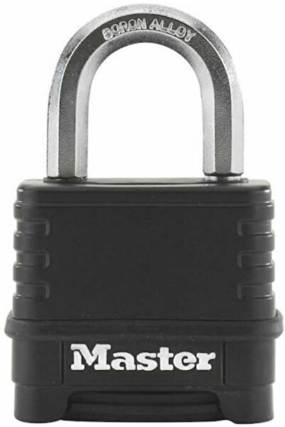 Master Lock Ατσάλινο Λουκέτο Ορειχάλκινη Συνδυαστική Κλειδαριά 56mm Μαύρο 1 τ...