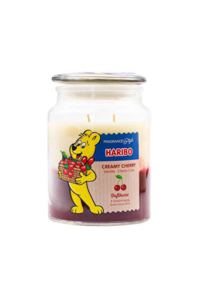 Haribo Αρωματικό κερί σε βάζο με άρωμα κεράσι 510γρ.
